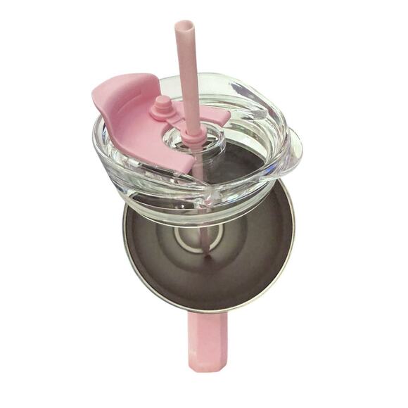 NEW 40oz Tropical Flamingo Tumbler 40 Hour Cold With Straw And Handle - Picture 9 of 9